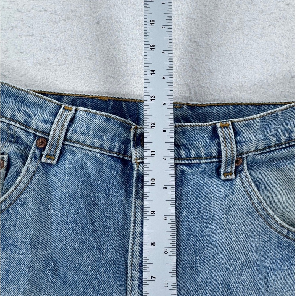 Vintage Levis 560 Loose Fit Tapered Leg Jeans Mens 34x32 Blue Made in USA 90s - Picture 5 of 12